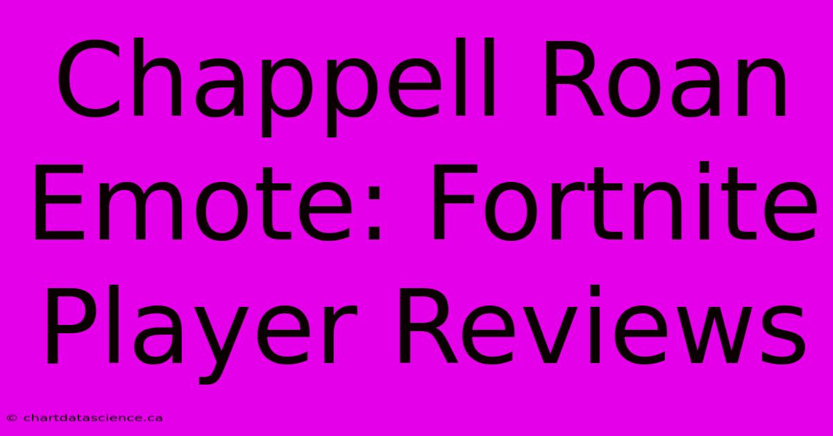 Chappell Roan Emote: Fortnite Player Reviews