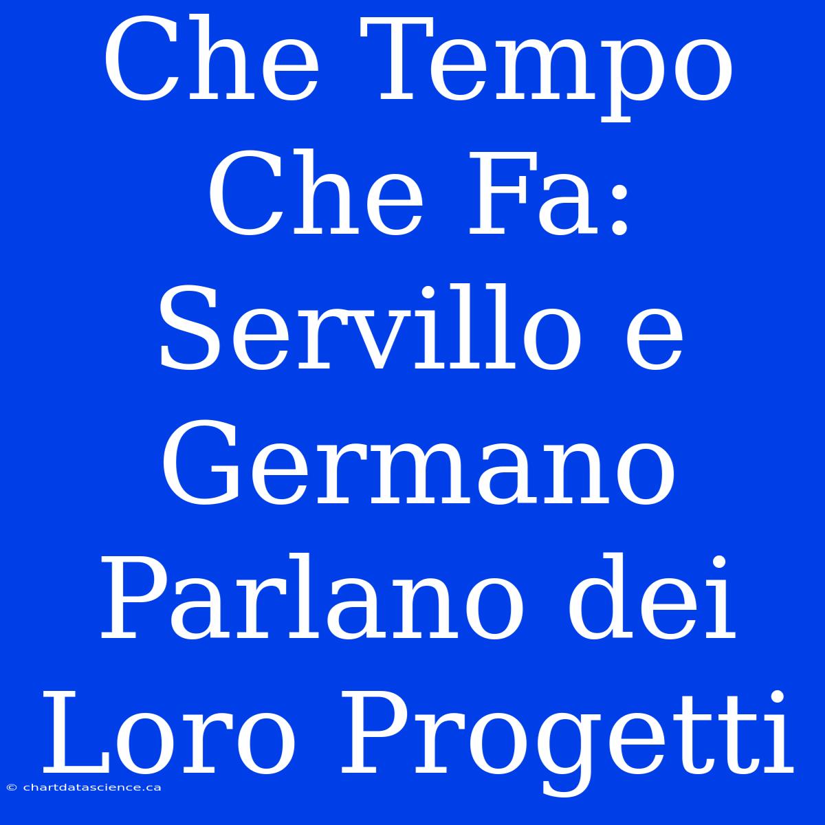 Che Tempo Che Fa: Servillo E Germano Parlano Dei Loro Progetti