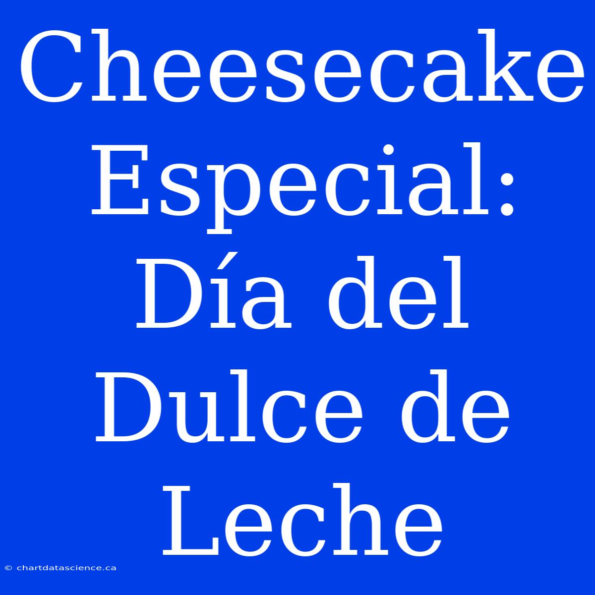 Cheesecake Especial: Día Del Dulce De Leche