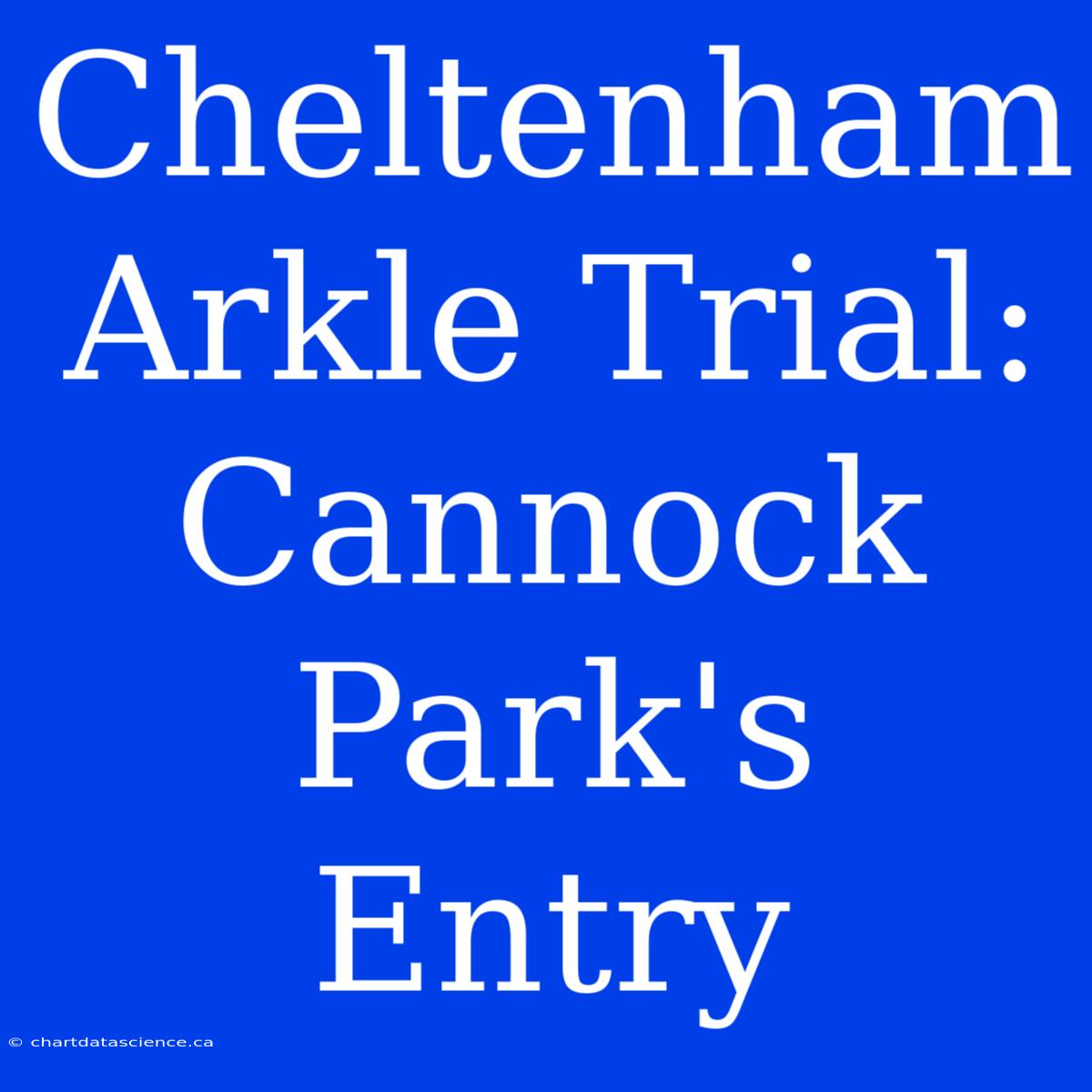 Cheltenham Arkle Trial: Cannock Park's Entry