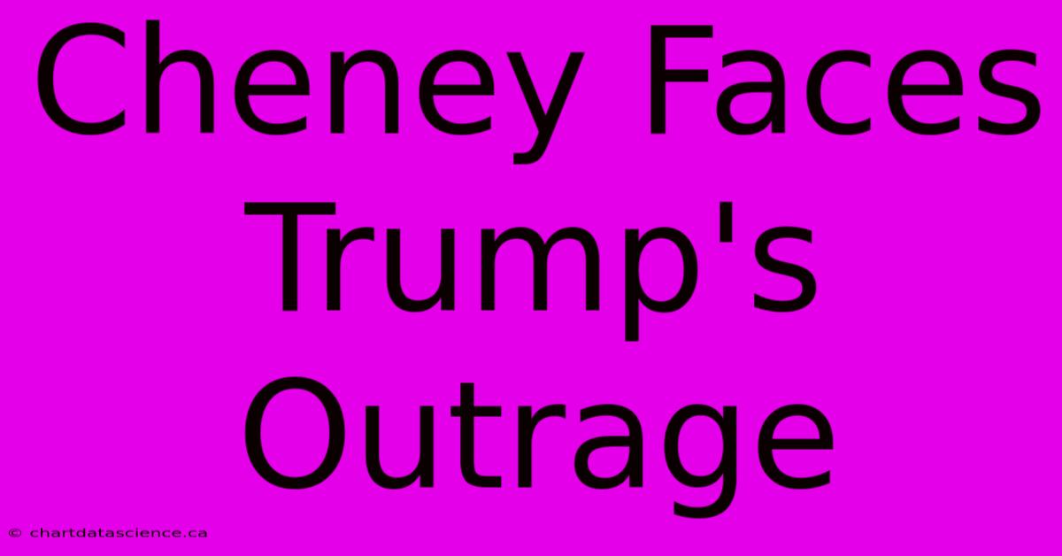 Cheney Faces Trump's Outrage