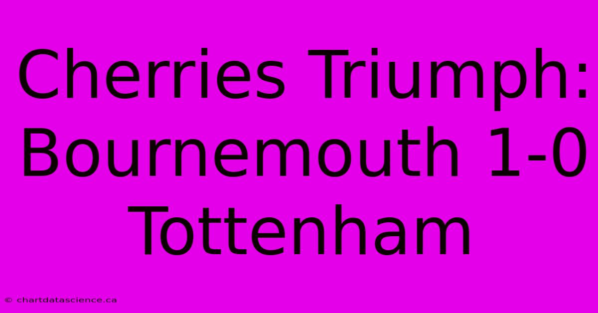 Cherries Triumph: Bournemouth 1-0 Tottenham