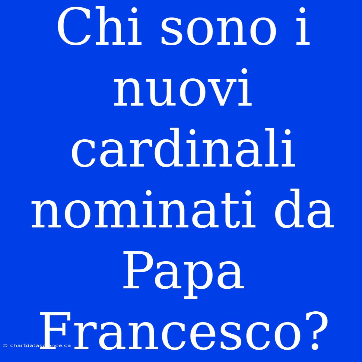 Chi Sono I Nuovi Cardinali Nominati Da Papa Francesco?