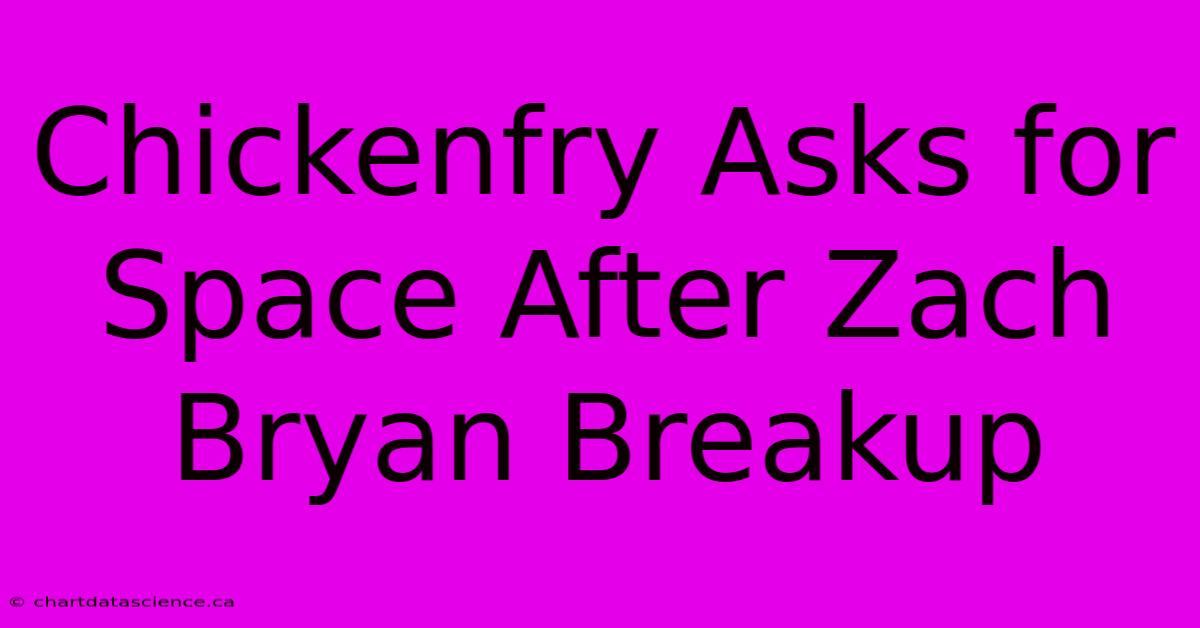 Chickenfry Asks For Space After Zach Bryan Breakup