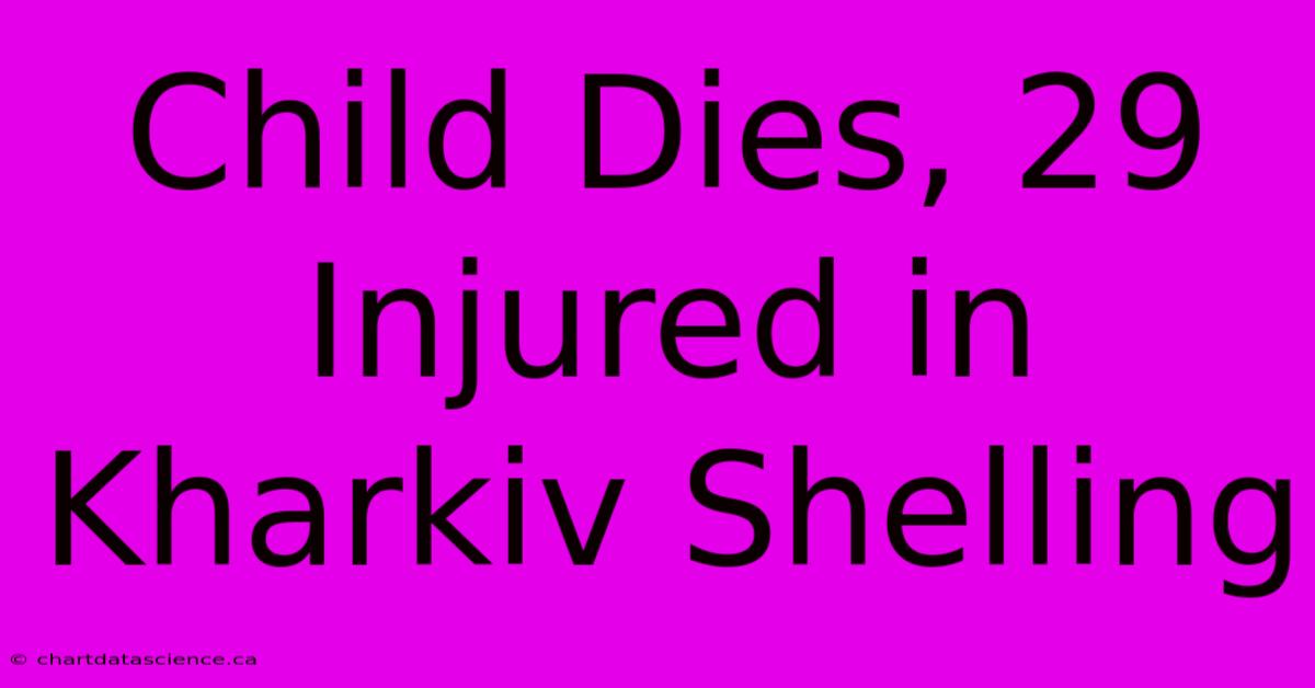 Child Dies, 29 Injured In Kharkiv Shelling 