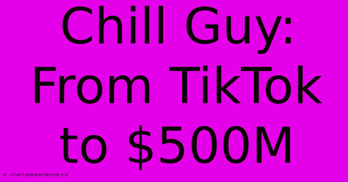 Chill Guy: From TikTok To $500M