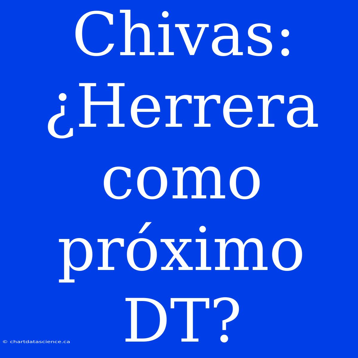 Chivas: ¿Herrera Como Próximo DT?