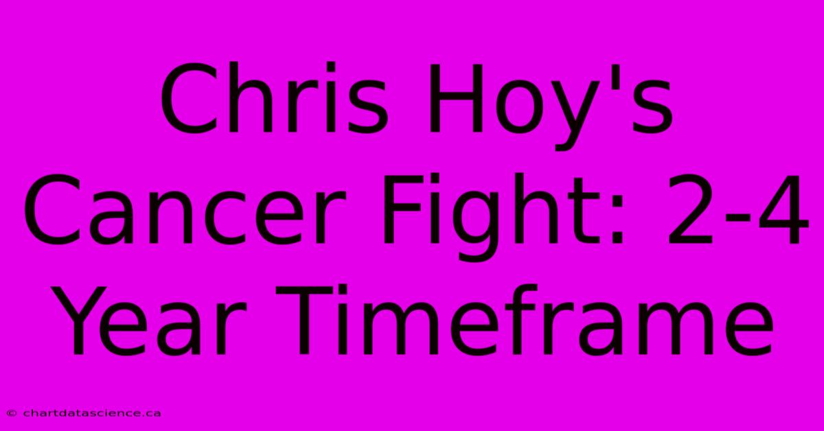 Chris Hoy's Cancer Fight: 2-4 Year Timeframe 