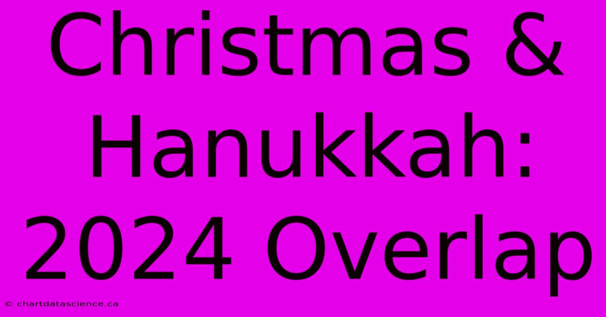 Christmas & Hanukkah: 2024 Overlap