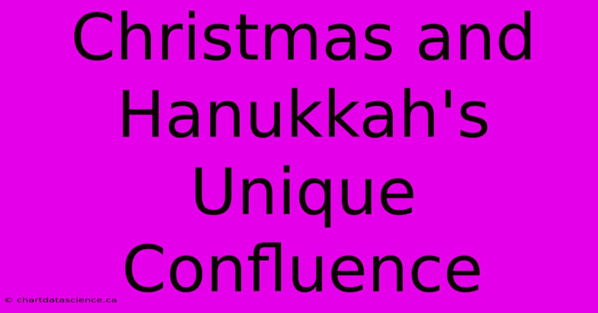 Christmas And Hanukkah's Unique Confluence