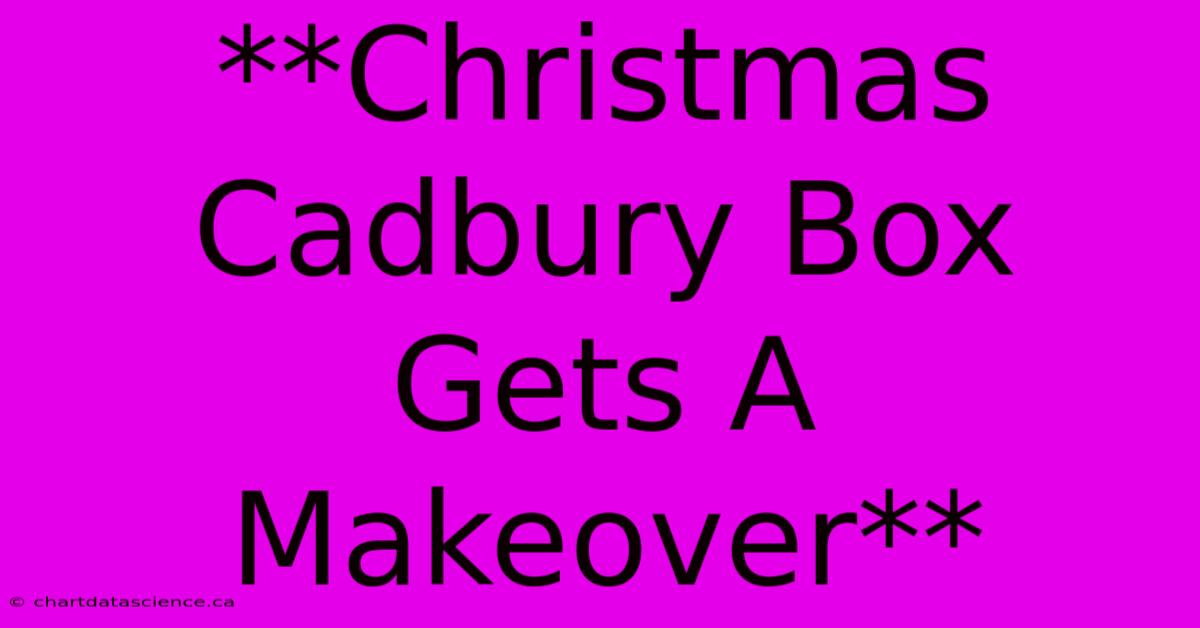 **Christmas Cadbury Box Gets A Makeover**