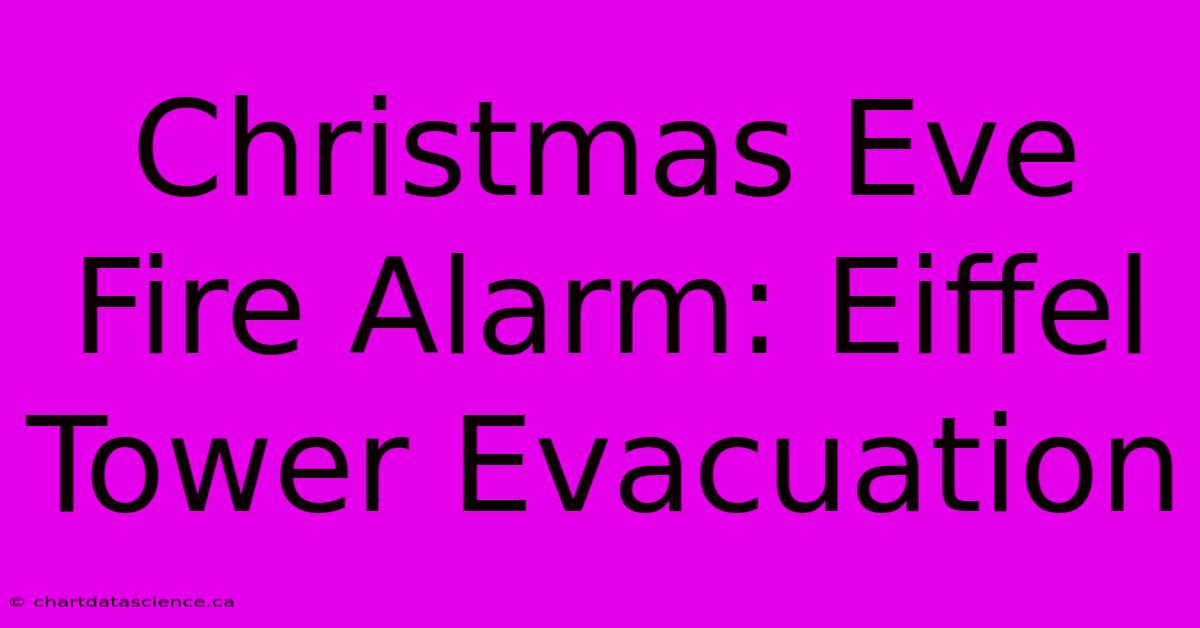 Christmas Eve Fire Alarm: Eiffel Tower Evacuation