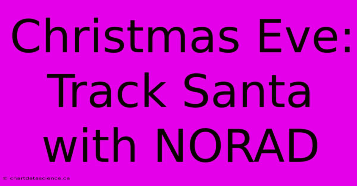 Christmas Eve: Track Santa With NORAD