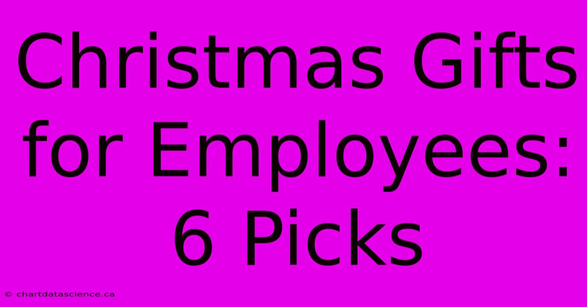 Christmas Gifts For Employees: 6 Picks