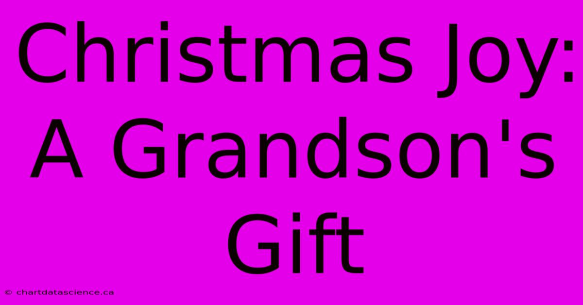 Christmas Joy: A Grandson's Gift