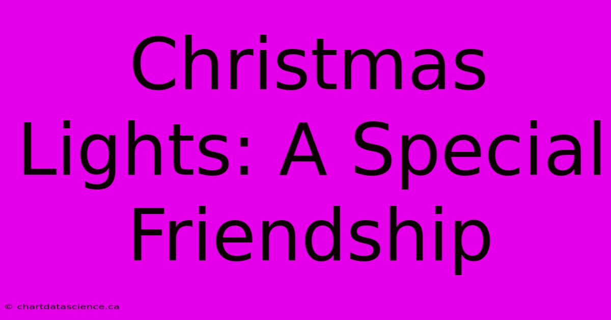 Christmas Lights: A Special Friendship