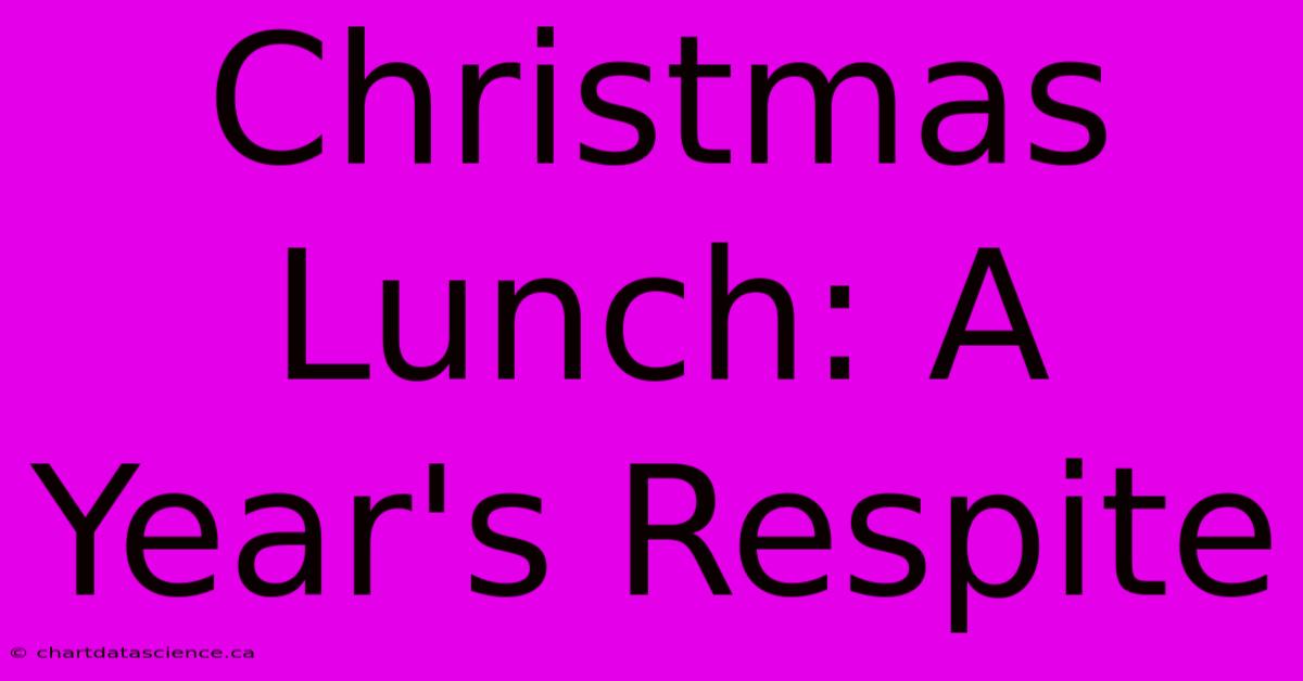 Christmas Lunch: A Year's Respite