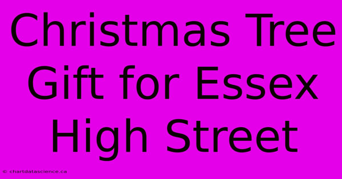 Christmas Tree Gift For Essex High Street