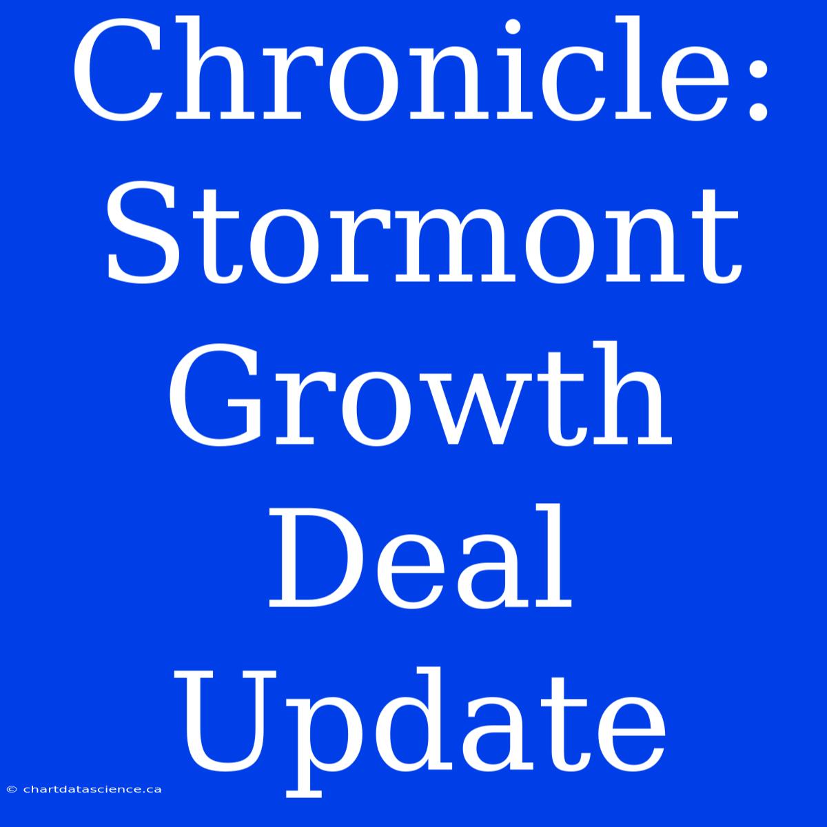 Chronicle: Stormont Growth Deal Update