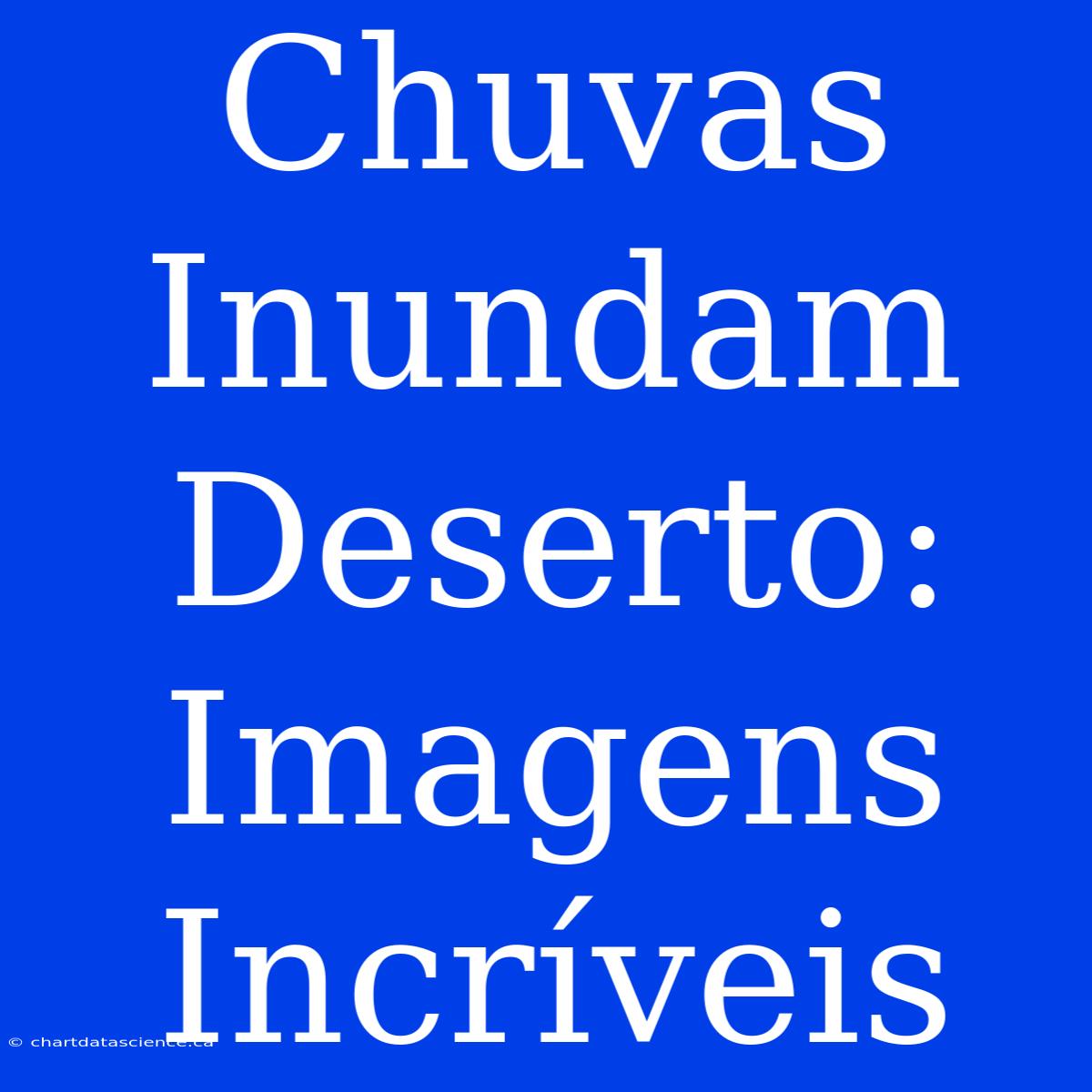 Chuvas Inundam Deserto: Imagens Incríveis