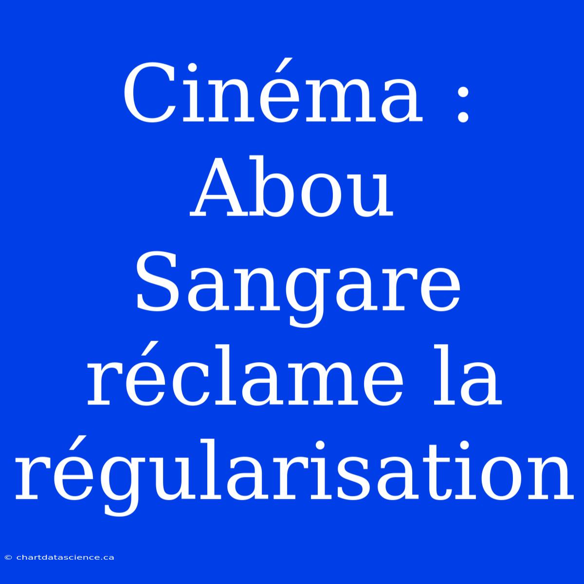 Cinéma : Abou Sangare Réclame La Régularisation