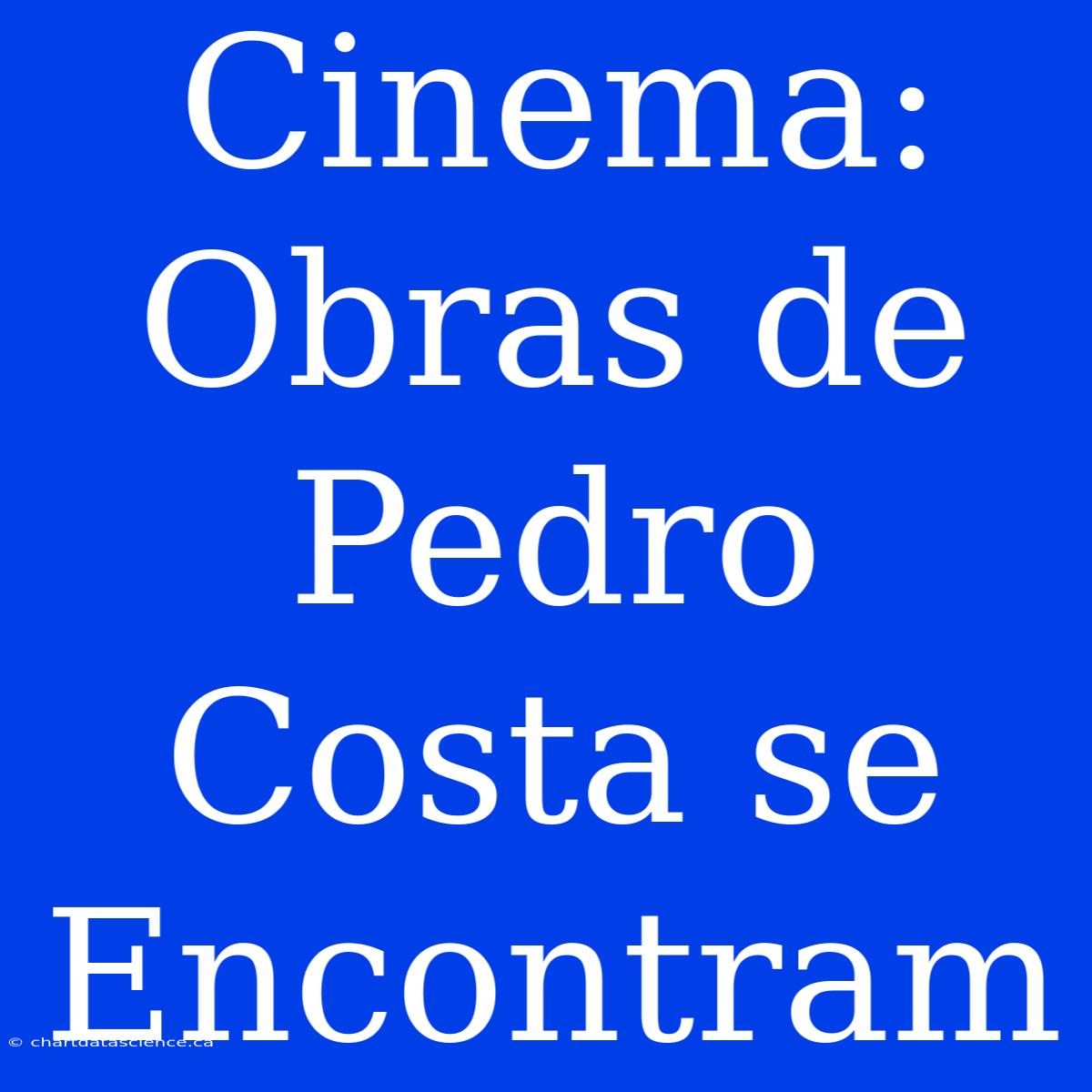 Cinema: Obras De Pedro Costa Se Encontram