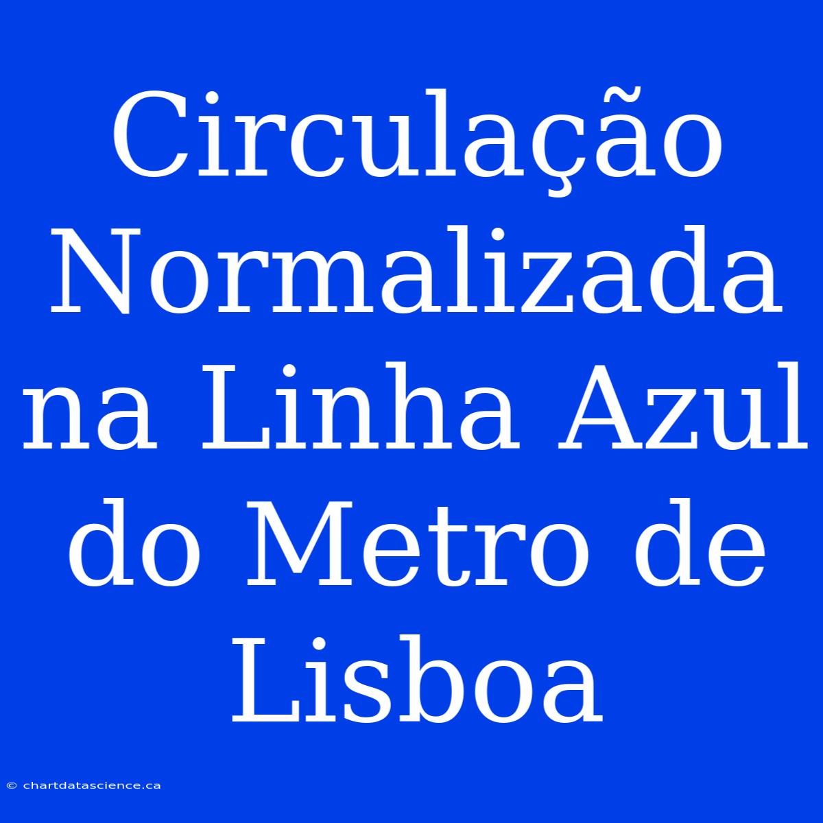 Circulação Normalizada Na Linha Azul Do Metro De Lisboa