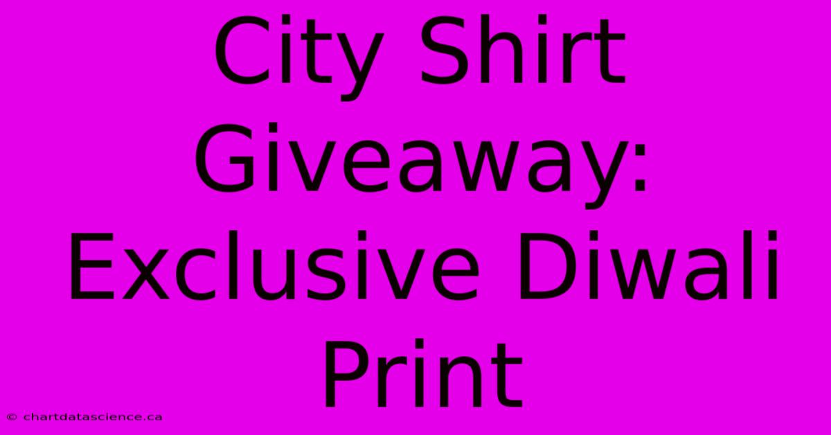 City Shirt Giveaway: Exclusive Diwali Print