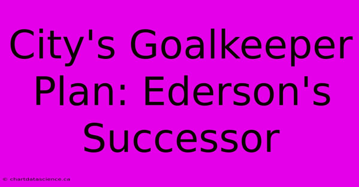 City's Goalkeeper Plan: Ederson's Successor