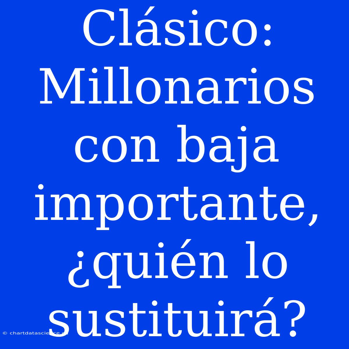 Clásico: Millonarios Con Baja Importante, ¿quién Lo Sustituirá?