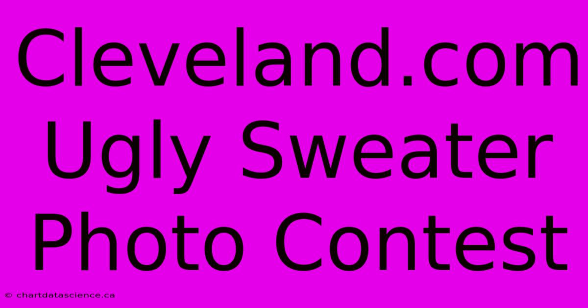 Cleveland.com Ugly Sweater Photo Contest