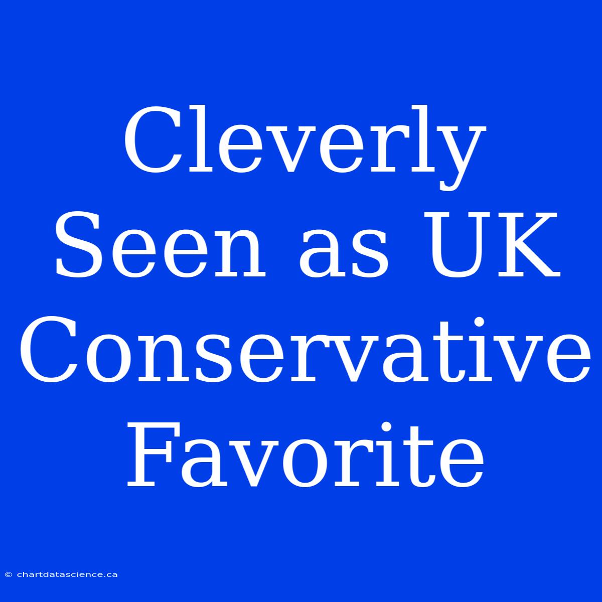 Cleverly Seen As UK Conservative Favorite