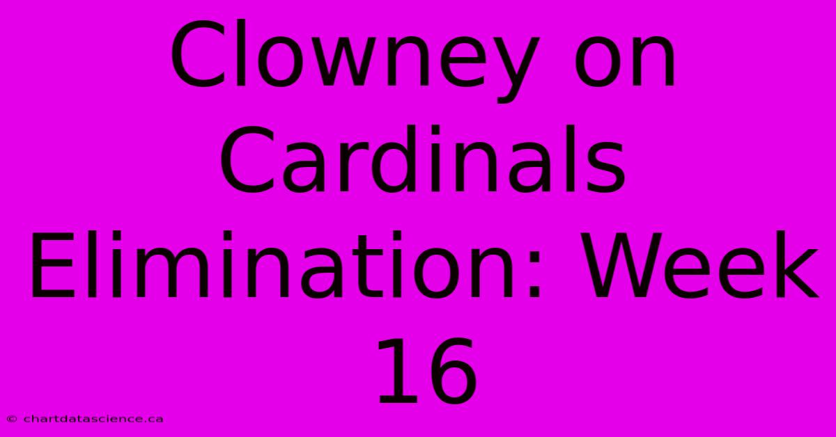 Clowney On Cardinals Elimination: Week 16