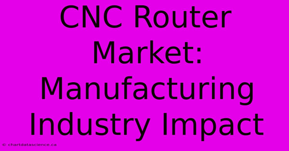 CNC Router Market:  Manufacturing Industry Impact