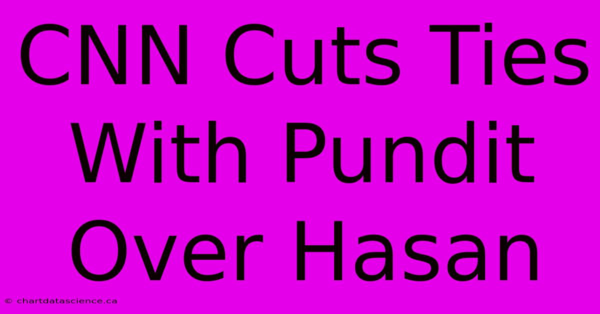 CNN Cuts Ties With Pundit Over Hasan