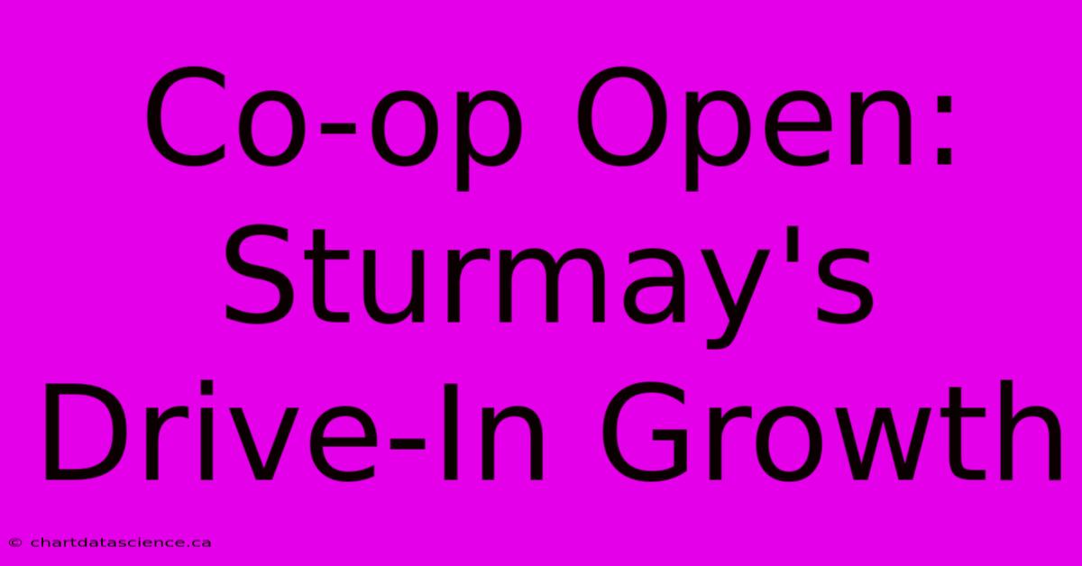 Co-op Open: Sturmay's Drive-In Growth 