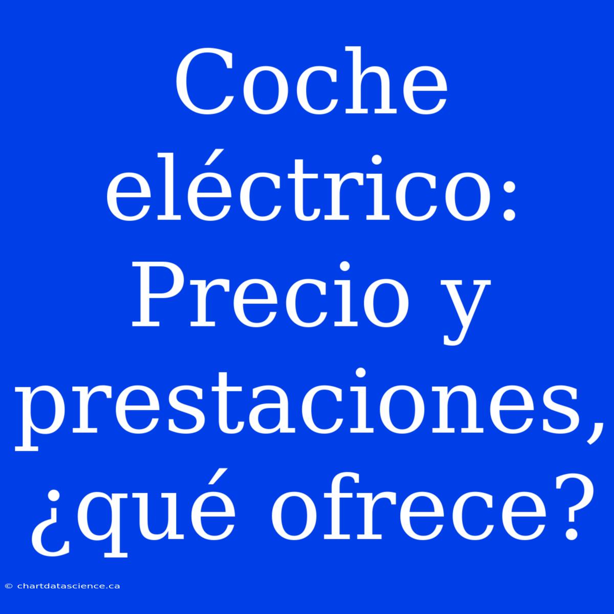 Coche Eléctrico: Precio Y Prestaciones, ¿qué Ofrece?