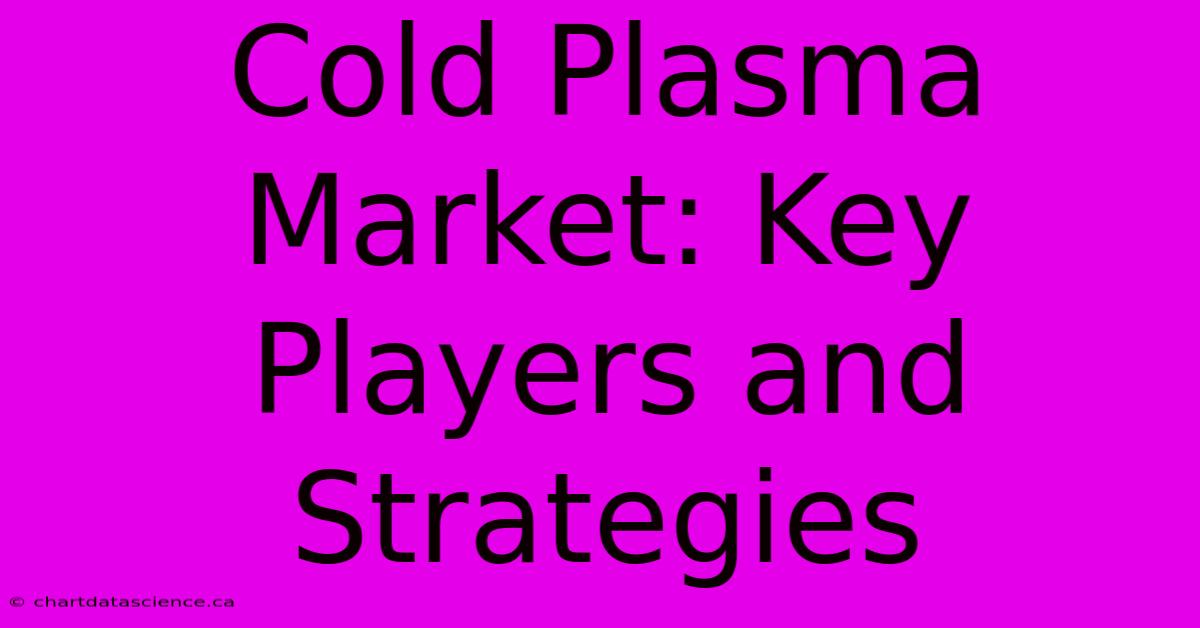 Cold Plasma Market: Key Players And Strategies