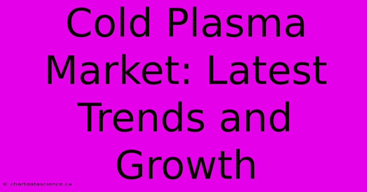 Cold Plasma Market: Latest Trends And Growth