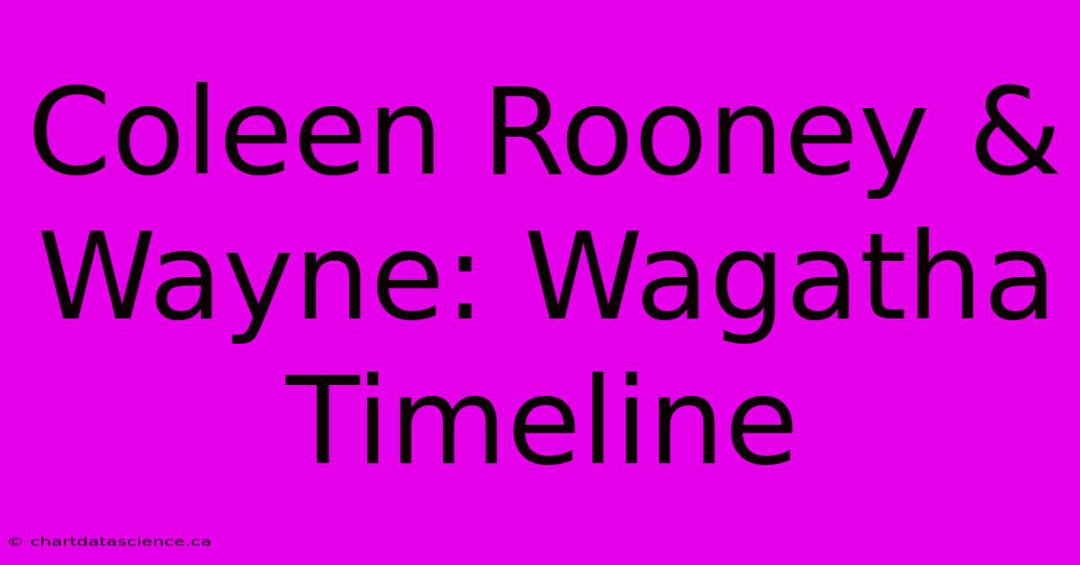 Coleen Rooney & Wayne: Wagatha Timeline