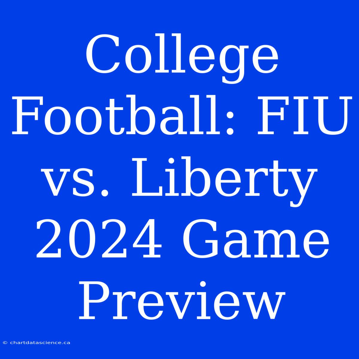 College Football: FIU Vs. Liberty 2024 Game Preview