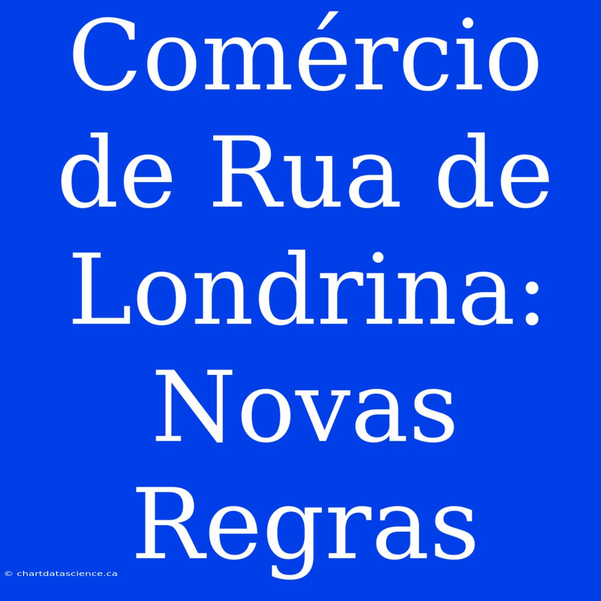 Comércio De Rua De Londrina: Novas Regras