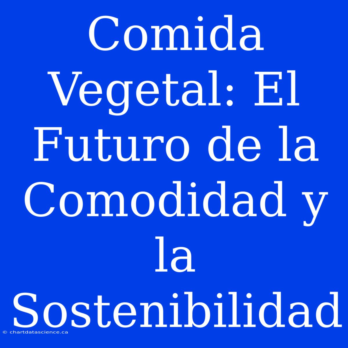 Comida Vegetal: El Futuro De La Comodidad Y La Sostenibilidad