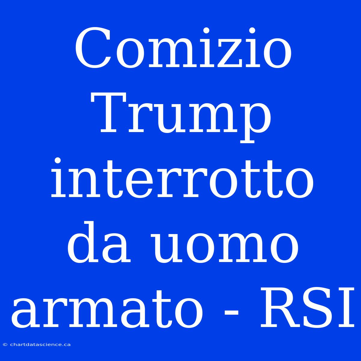 Comizio Trump Interrotto Da Uomo Armato - RSI