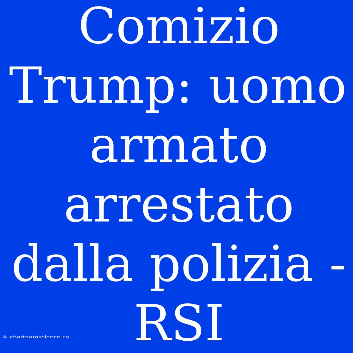 Comizio Trump: Uomo Armato Arrestato Dalla Polizia - RSI