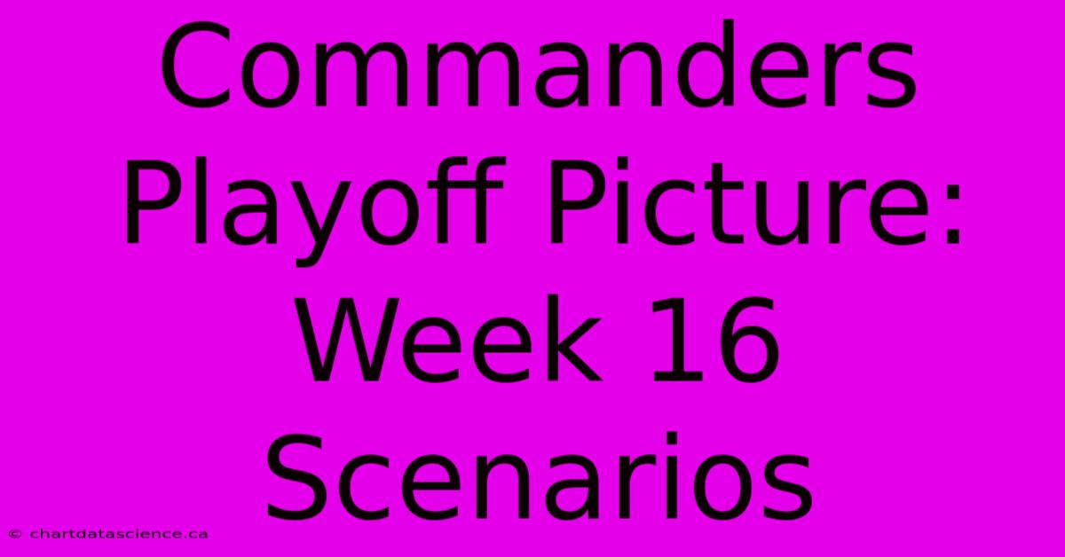 Commanders Playoff Picture: Week 16 Scenarios