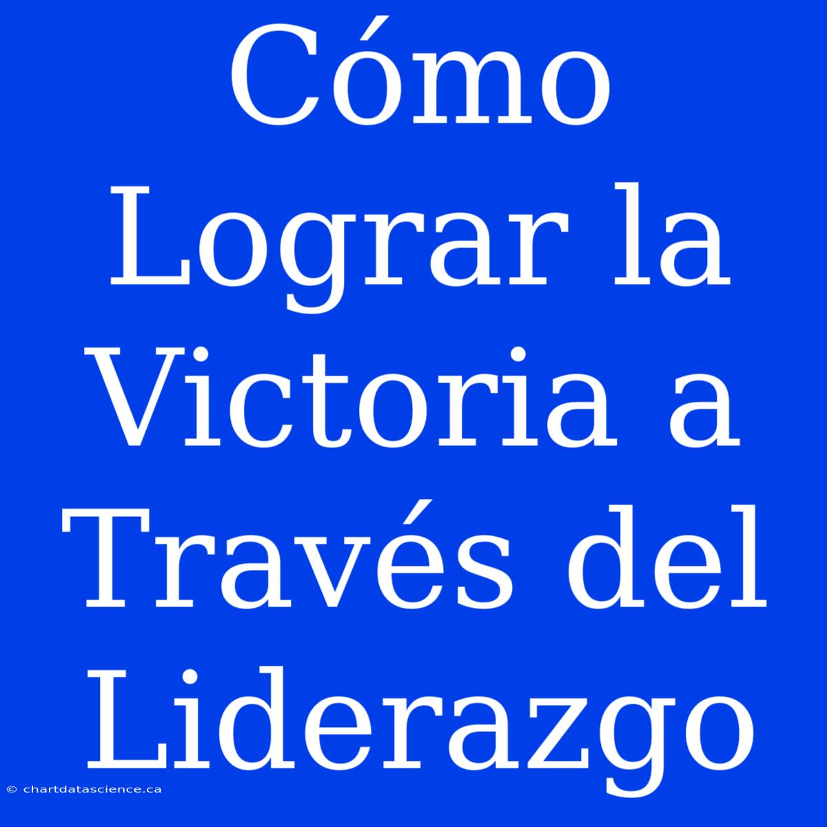 Cómo Lograr La Victoria A Través Del Liderazgo