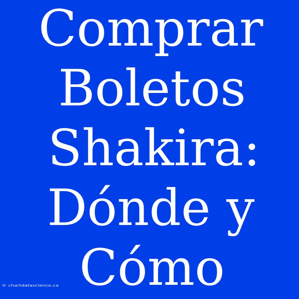 Comprar Boletos Shakira: Dónde Y Cómo