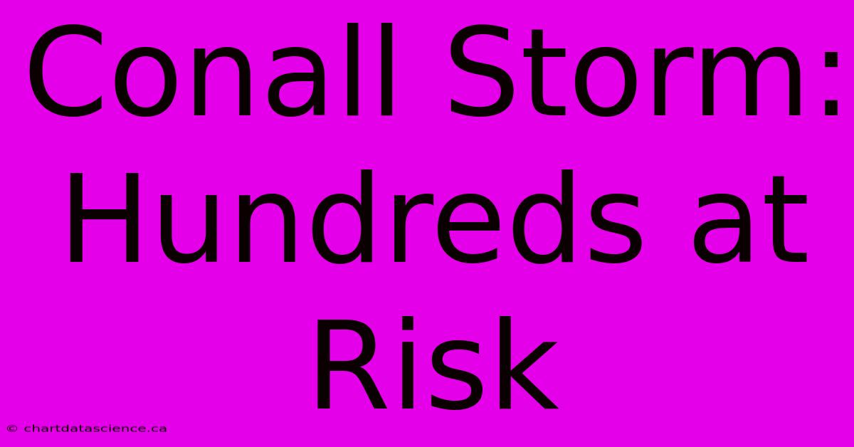 Conall Storm: Hundreds At Risk