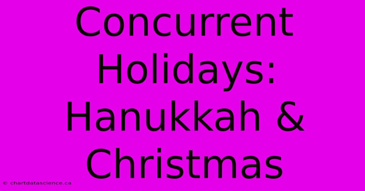 Concurrent Holidays: Hanukkah & Christmas